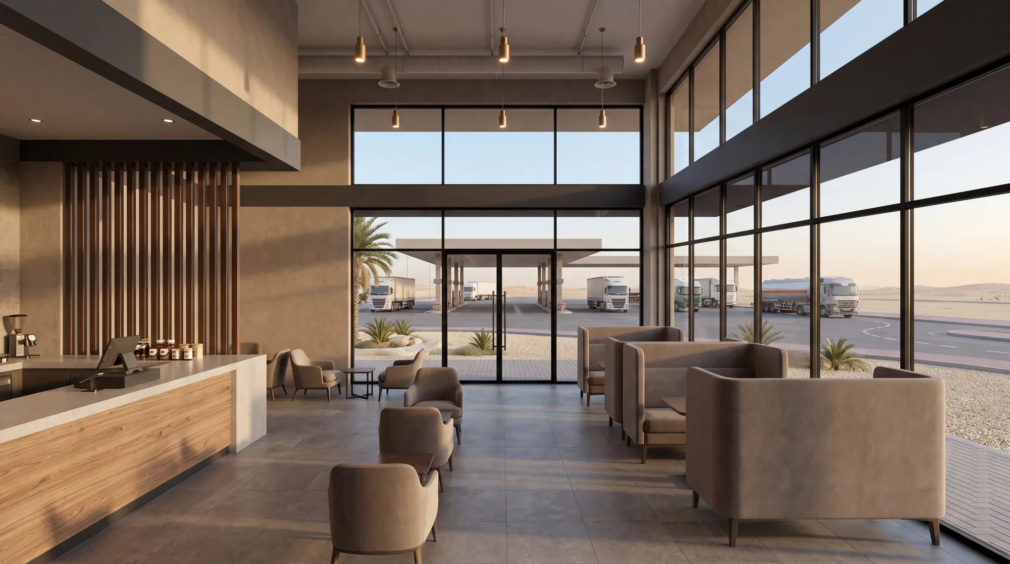 Café counter