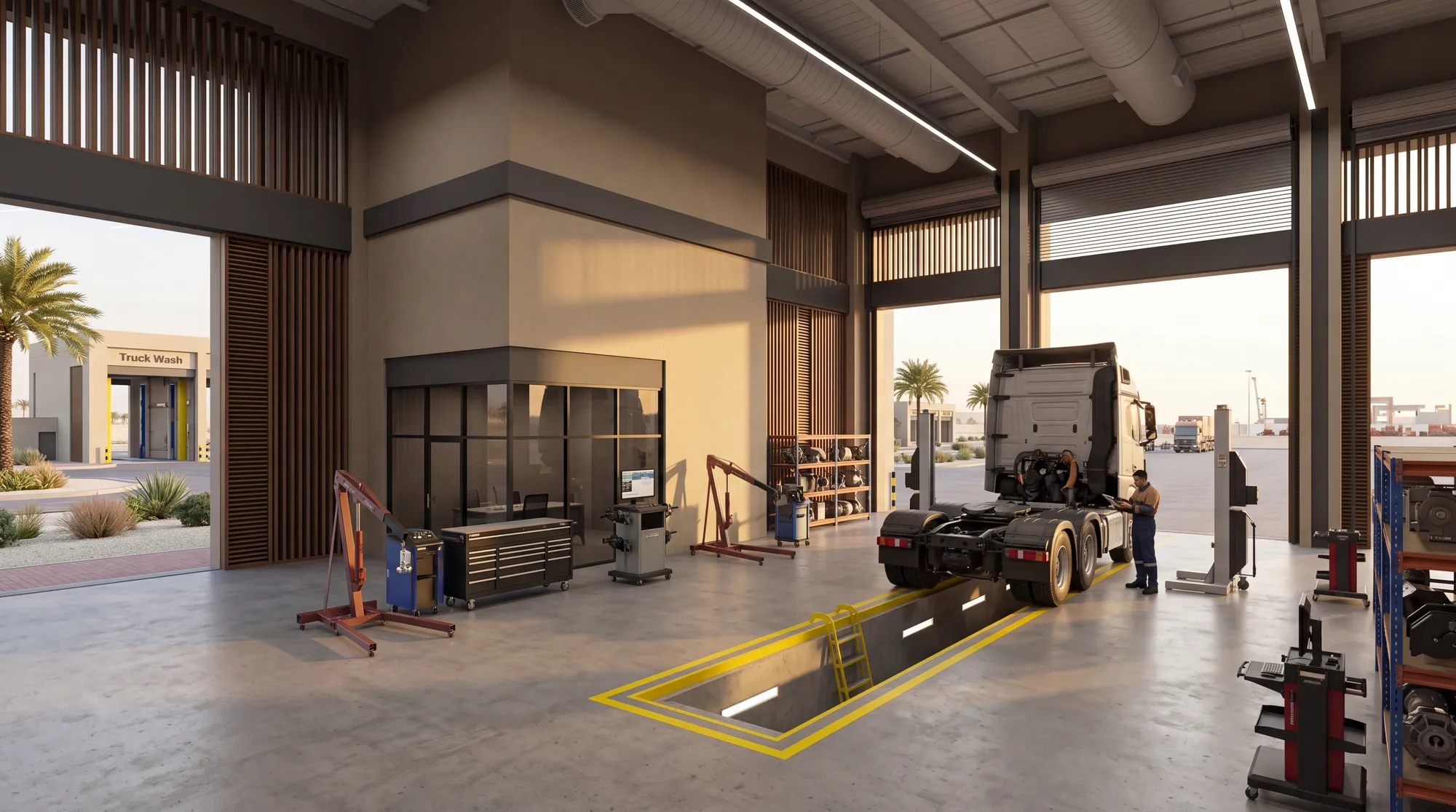 Service bays